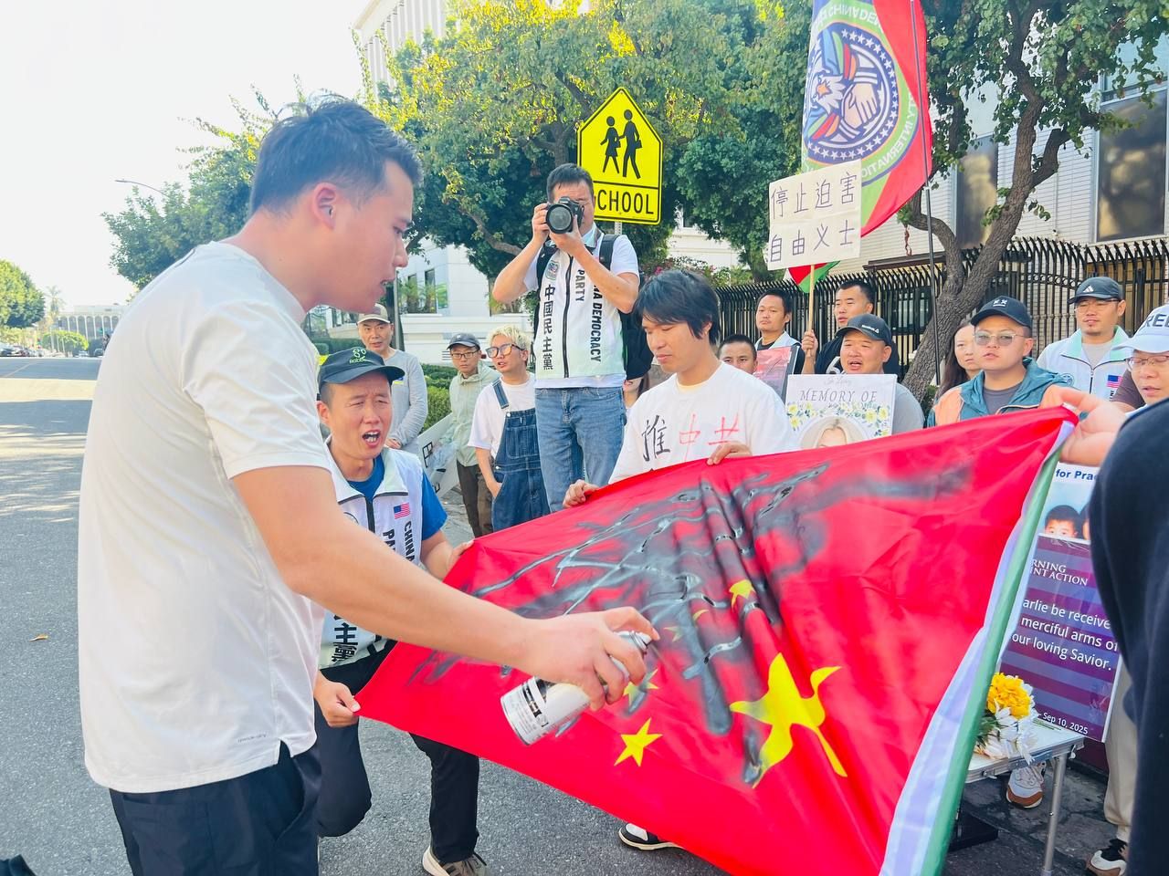 09/15/2025 Protesting on International Day of Democracy