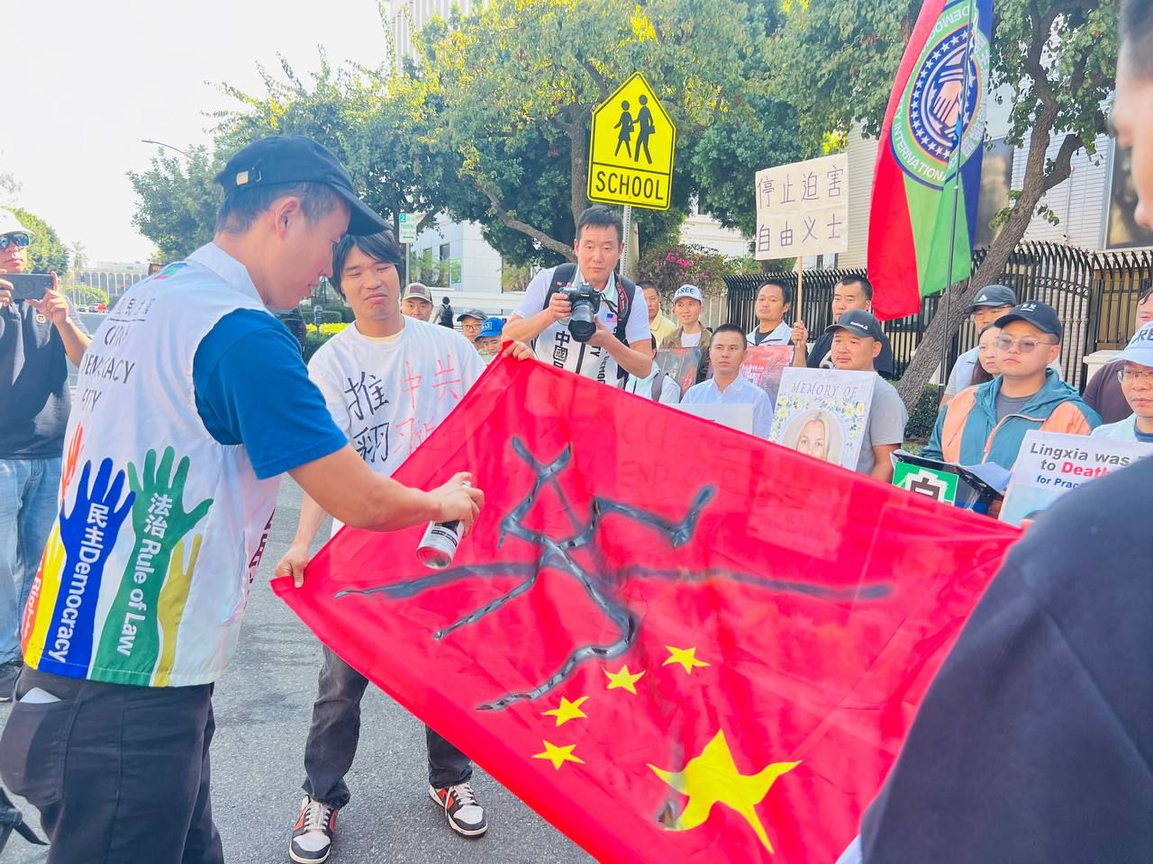 09/15/2025 Protesting on International Day of Democracy