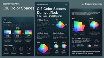 CIE Color Spaces Demystified: XYZ, LAB, and Beyond