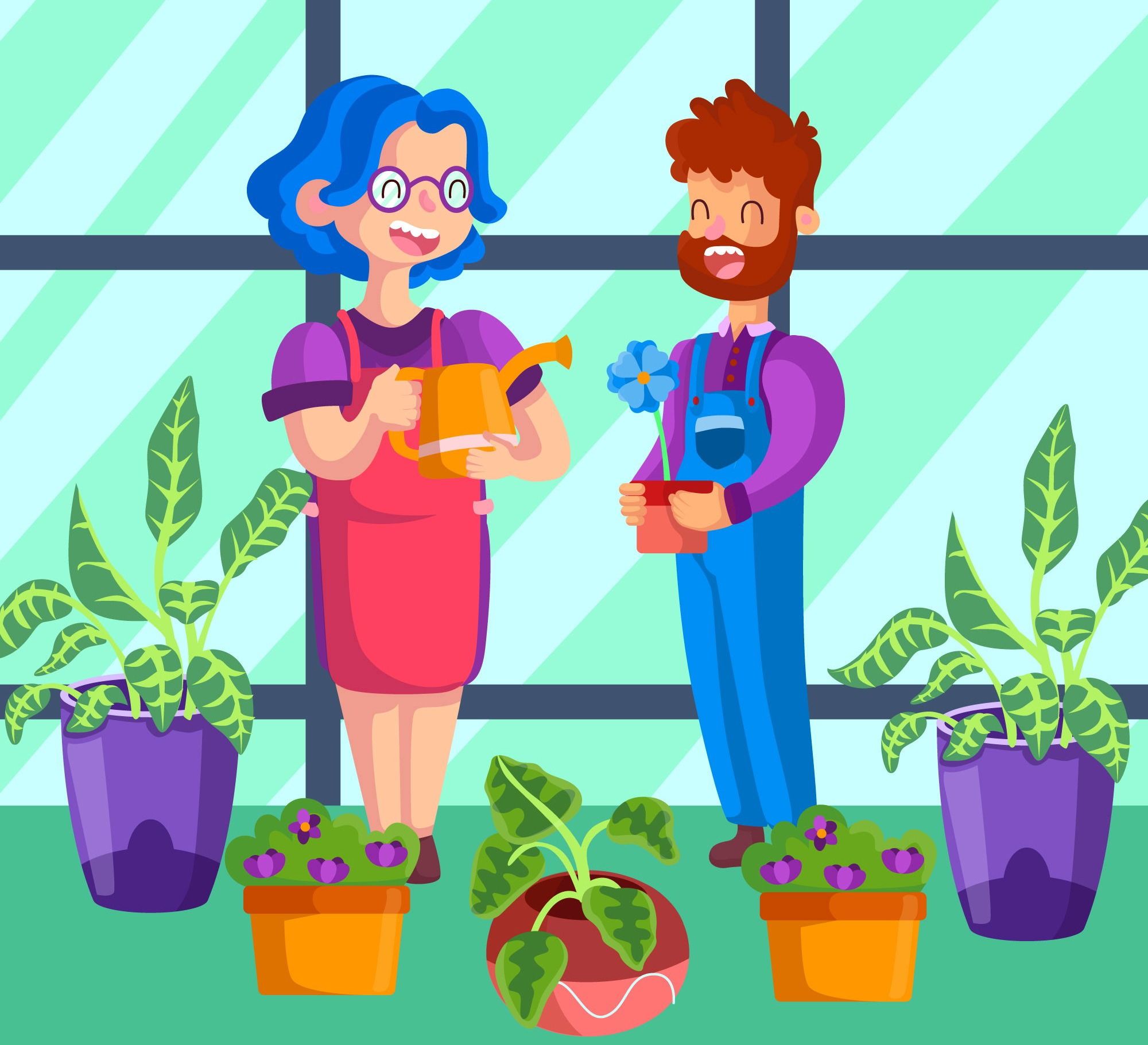 Indoor urban garden with potted herbs and leafy greens under grow lights, showcasing small-space gardening for city dwellers.