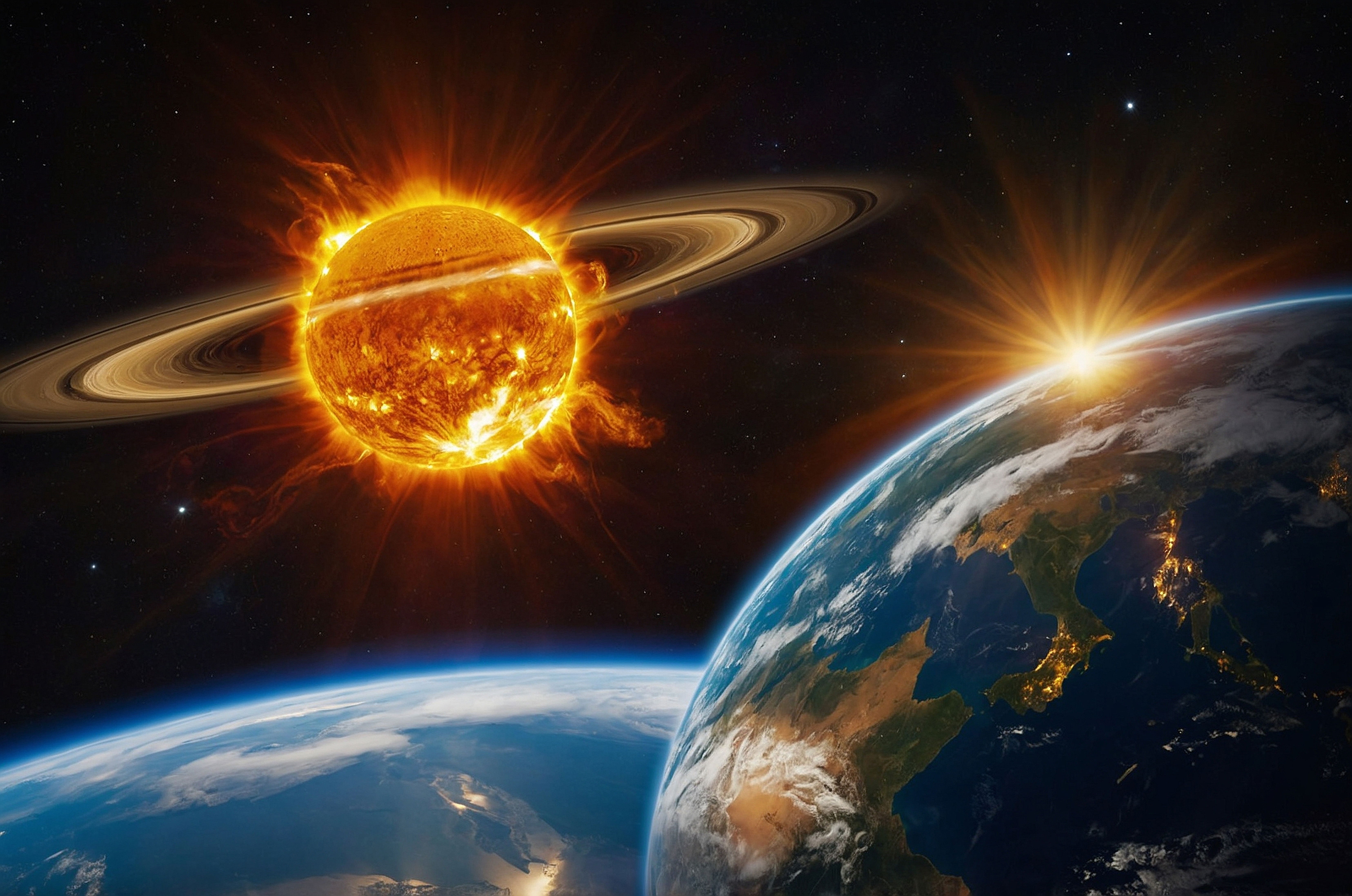 Space Weather – Solar flares and their impact on Earth.