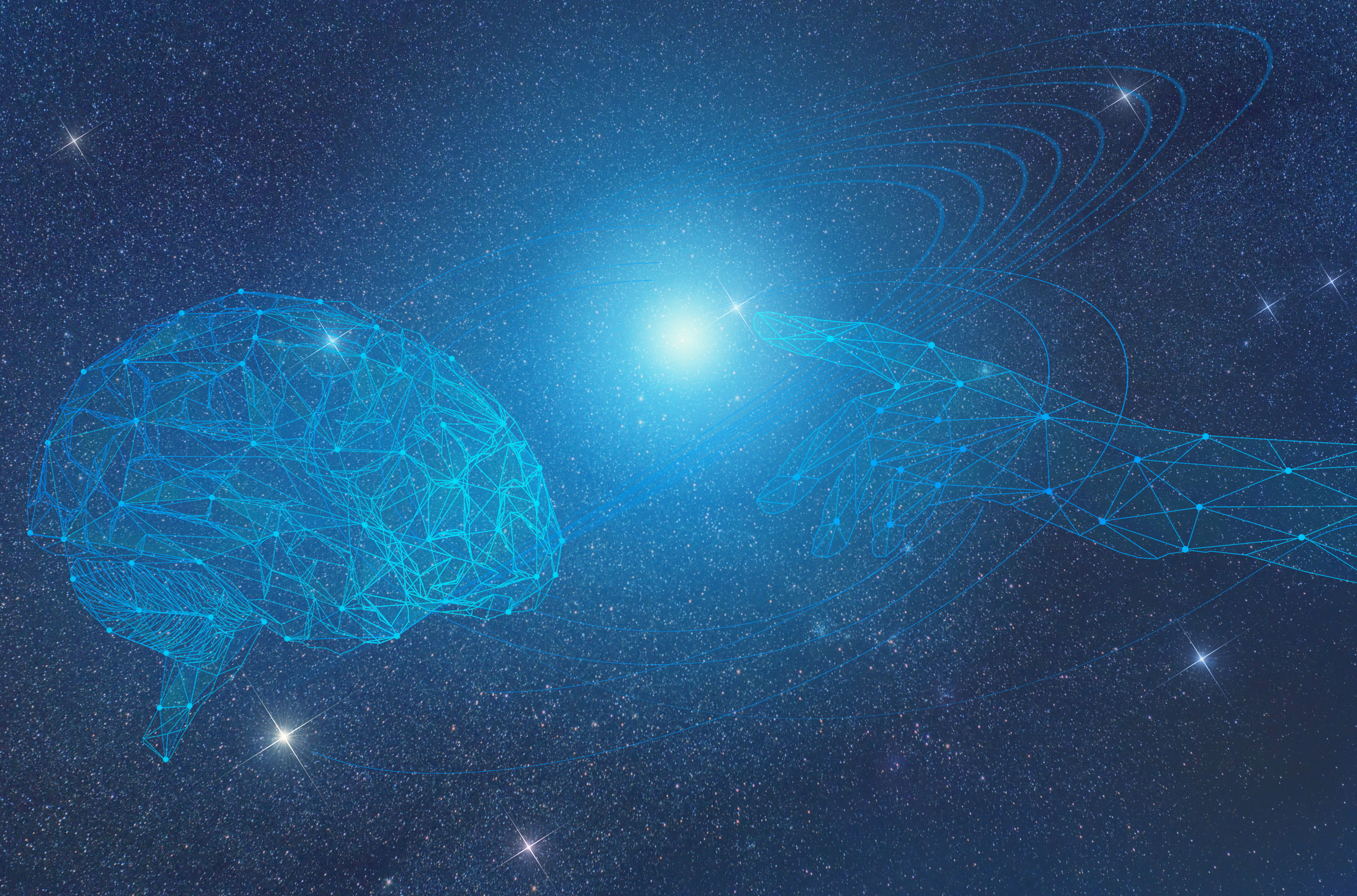 A vibrant illustration of biological and artificial neural networks, cosmic molecules, and Earth’s ecosystems, symbolizing the power of neural science.
