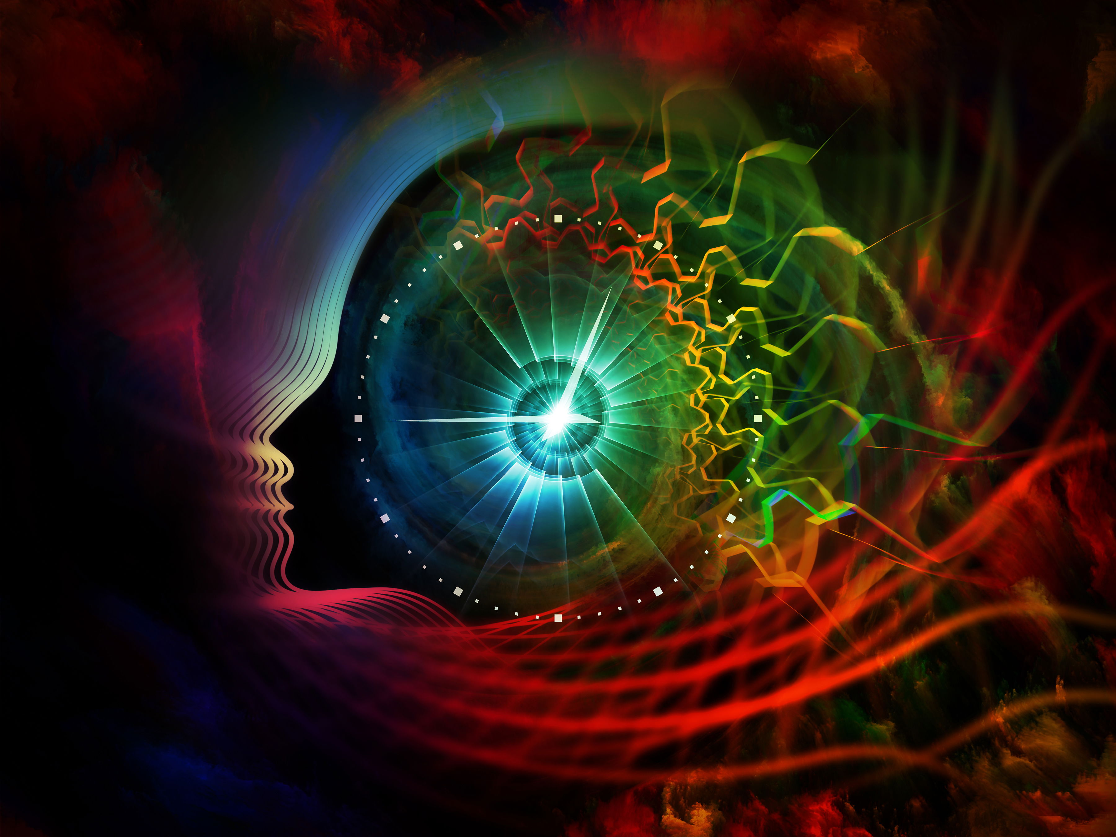 A vibrant illustration of neural connections, cosmic molecules, and Earth’s ecosystems, symbolizing the power of psychological science.