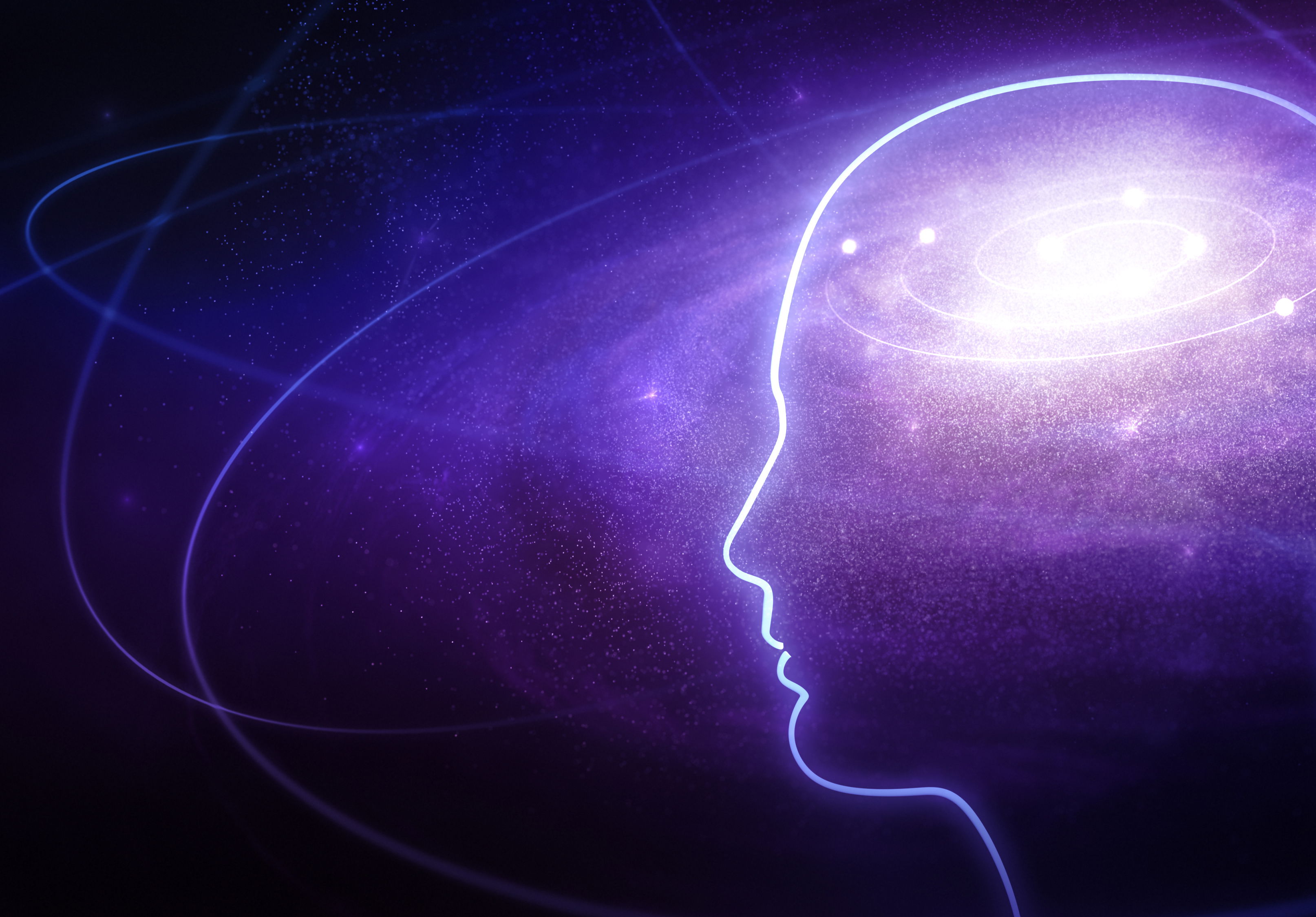 A vibrant illustration of neural connections, cosmic molecules, and Earth’s ecosystems, symbolizing the power of cognitive science.