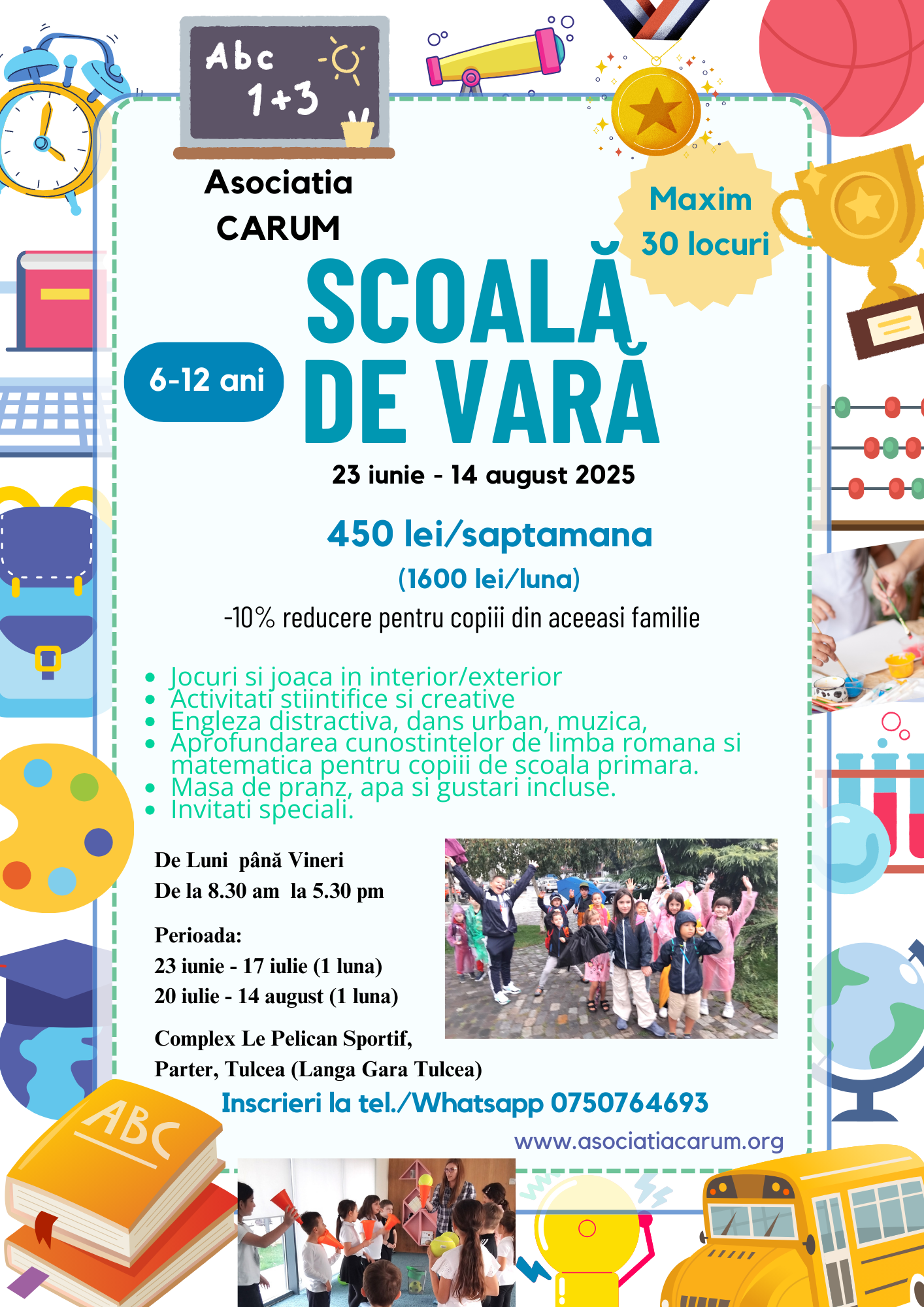 Scoala de vara 30 iunie - 14 august 2025