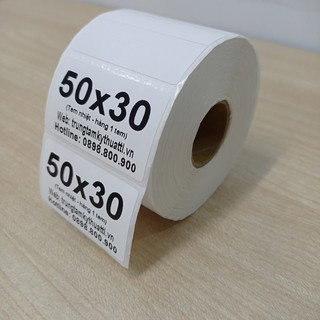 Giấy in mã vạch 1 tem 50x30: giải pháp in ấn toàn diện