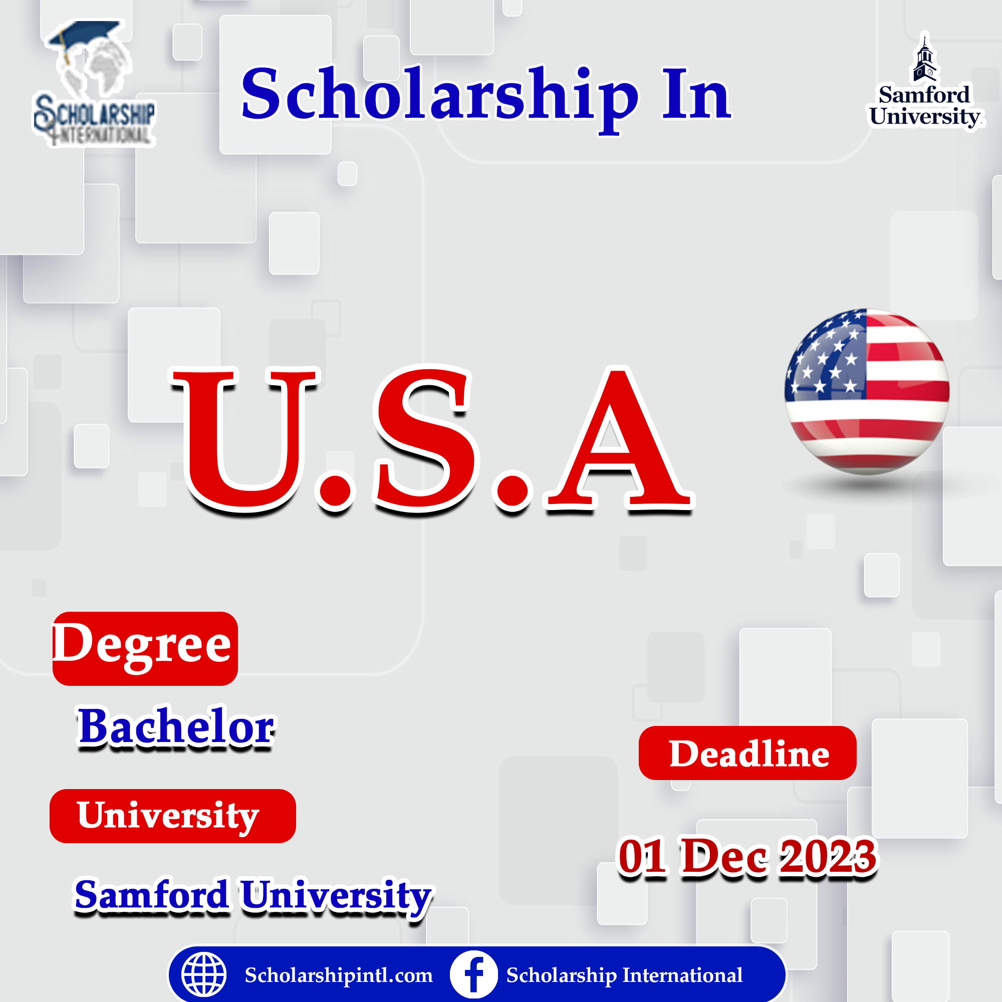 Samford University Crosland Scholarship 2025 in USA