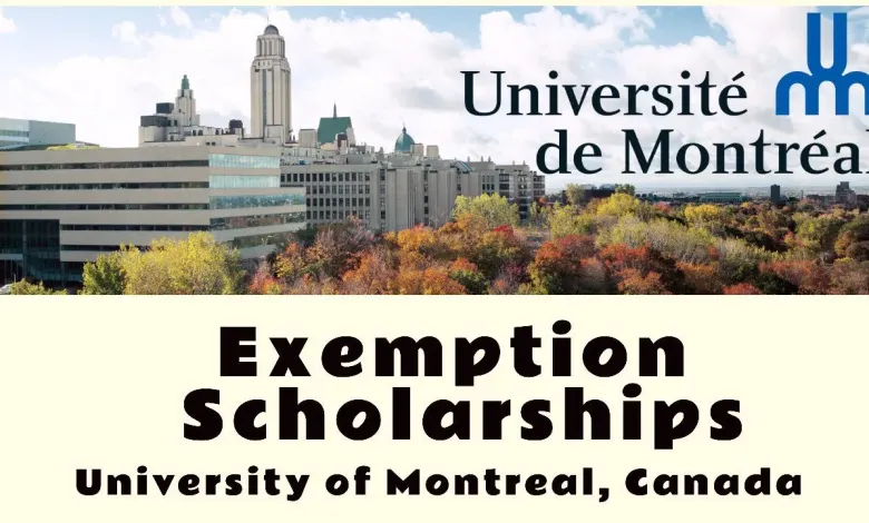 UdeM Exemption Scholarship for International Students