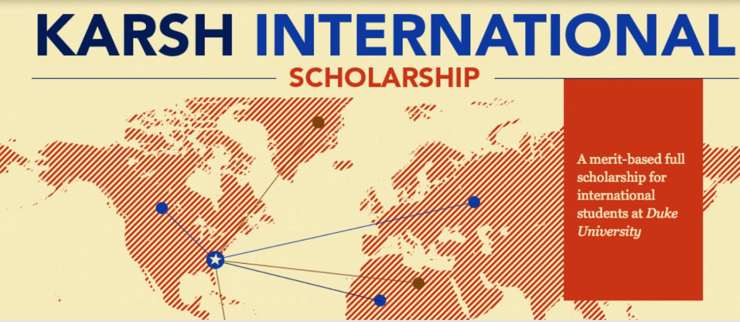 Karsh International Scholarship 2025 at Duke University