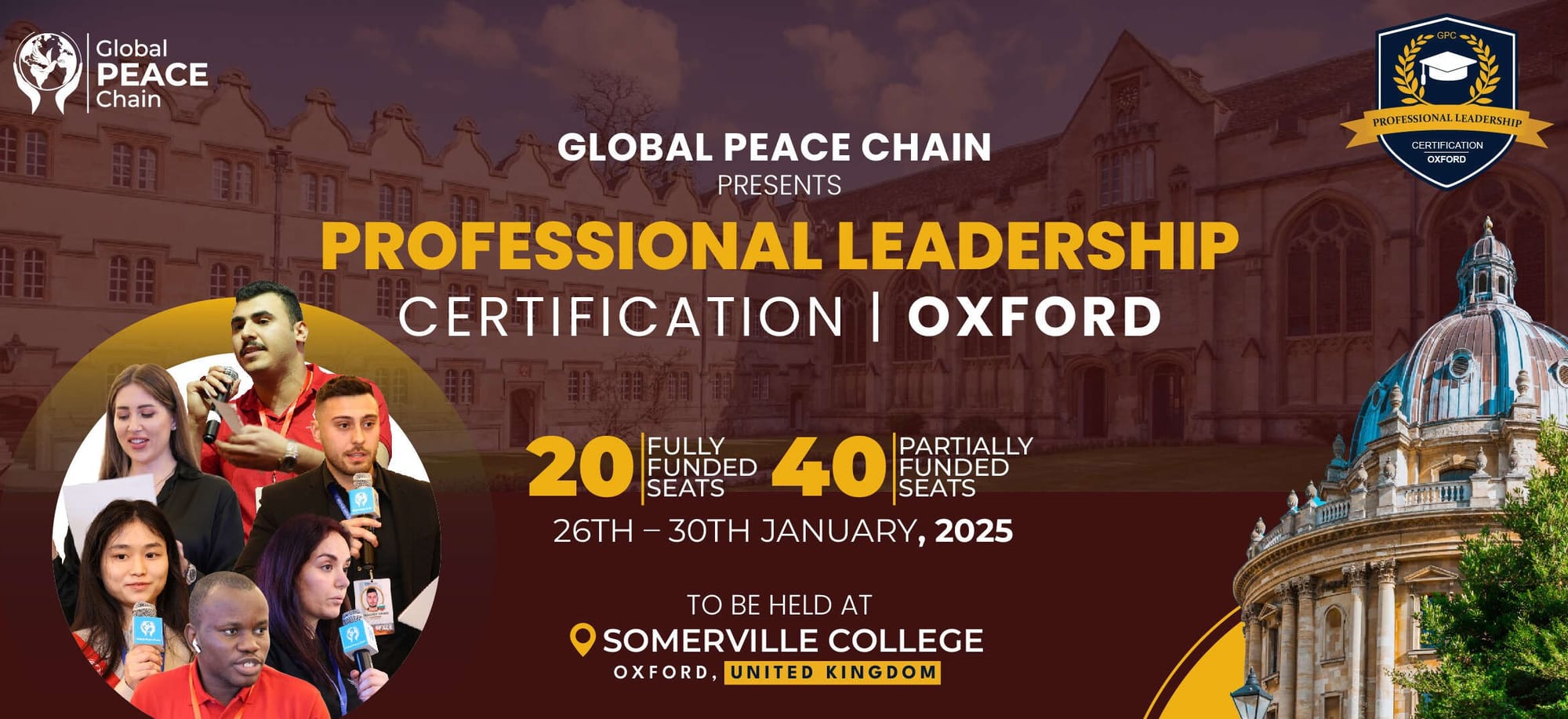 Professional Leadership Certification, Oxford 2025