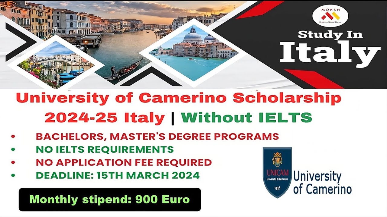 University of Camerino Scholarship 2025/26 | Apply Now