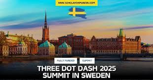 Three Dot Dash Just Peace Summit 2025 in Sweden (Fully Funded)