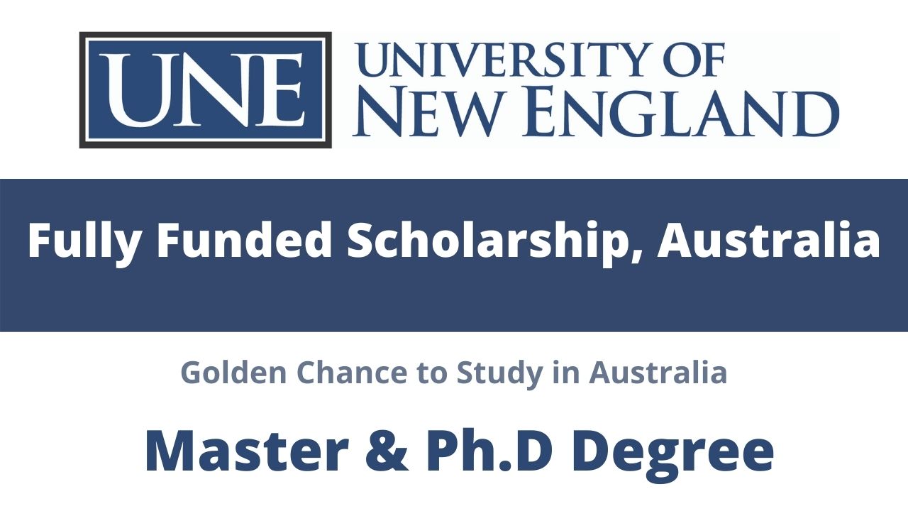 Fully Funded University of New England Scholarship 2025 in Australia