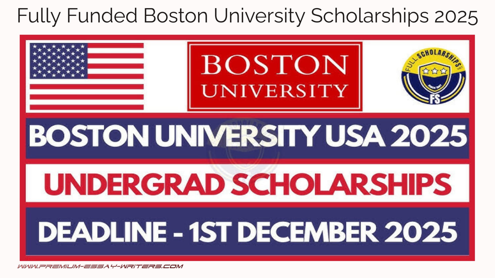 Fully Funded Boston University Scholarships 2025