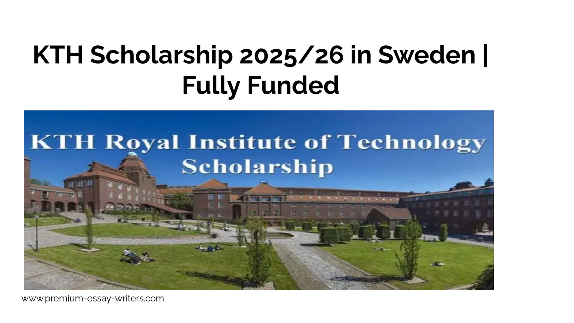 KTH Scholarship 2025/26 in Sweden | Fully Funded