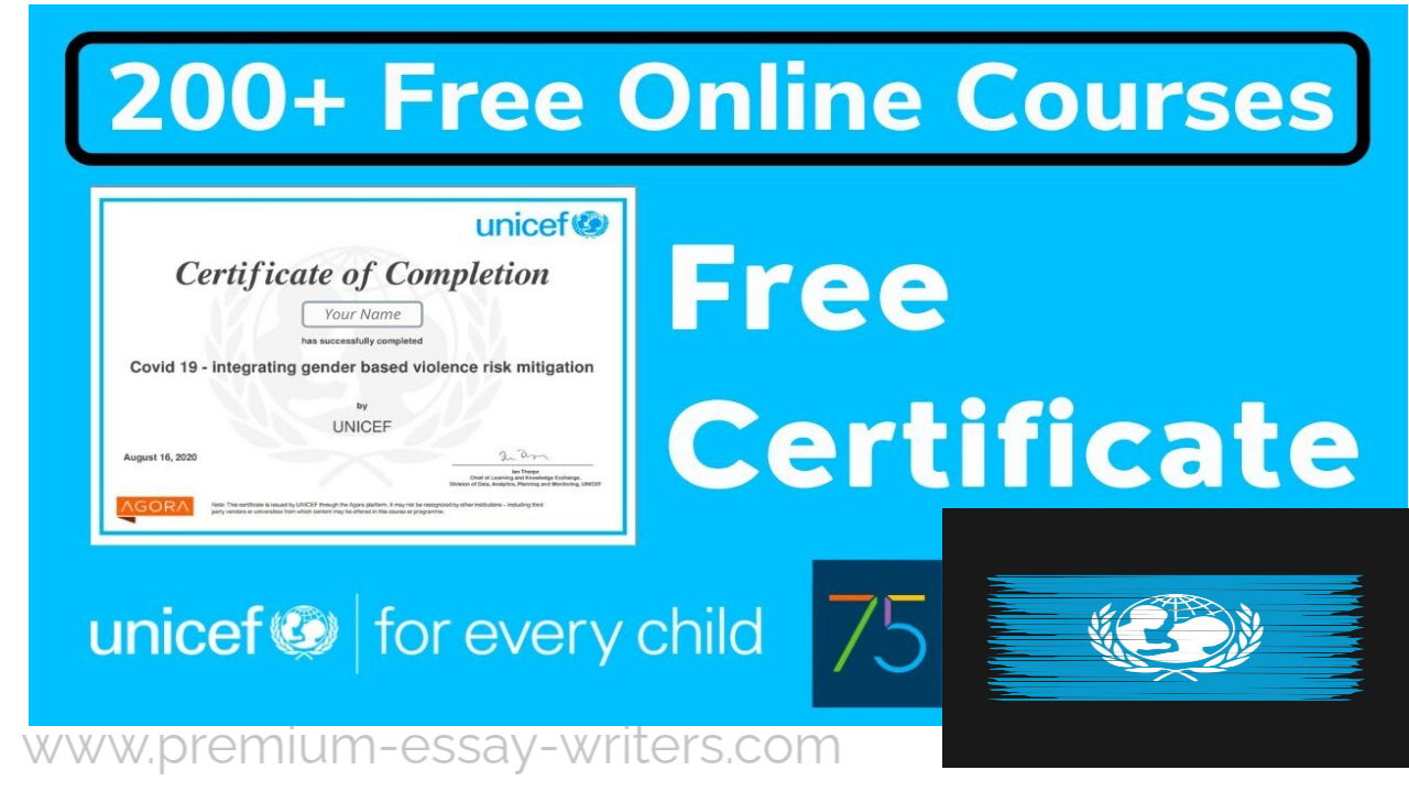 UNICEF Online Free Courses 2025 with Certificates