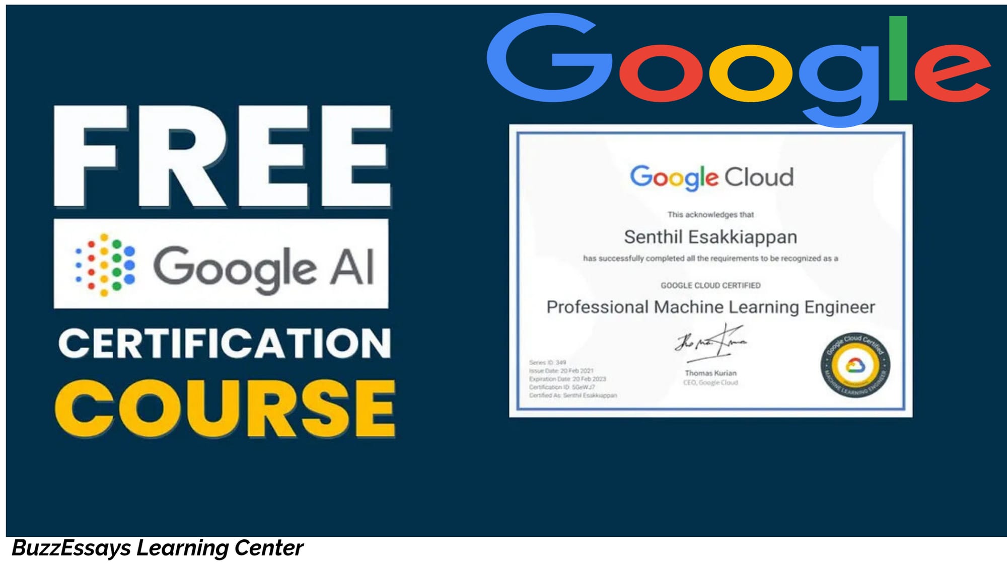 Google Artificial Intelligence (AI) Courses With Certificates