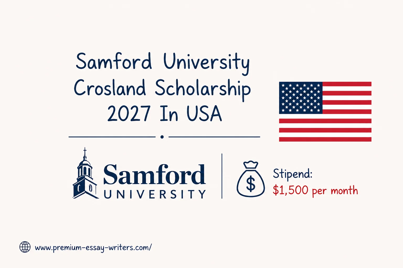 Samford University Crosland Scholarship 2027 In USA