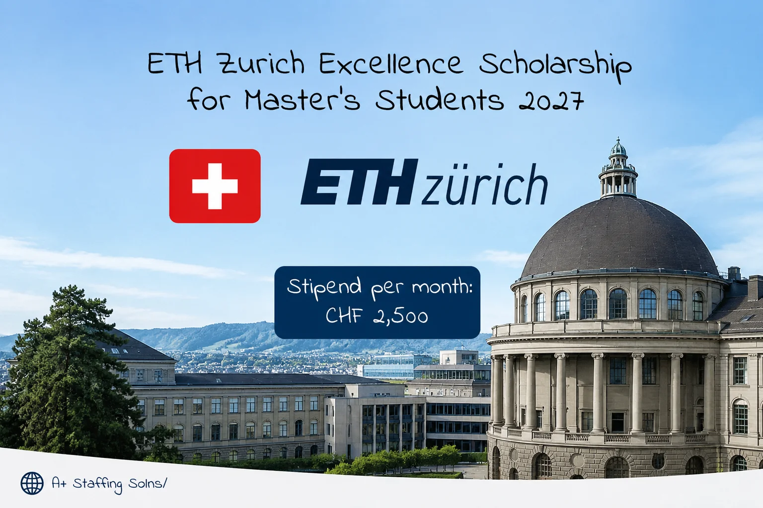 ETH Zurich Excellence Scholarship for Master’s Students 2027