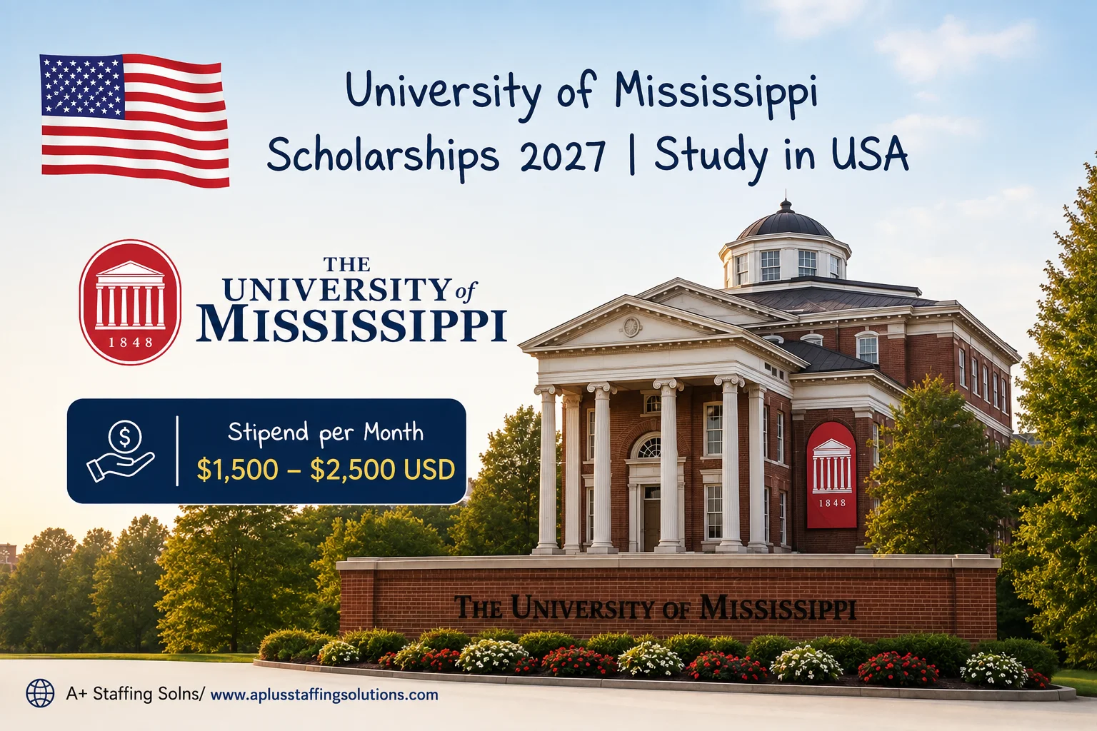 University of Mississippi Scholarships 2027 | Study in USA