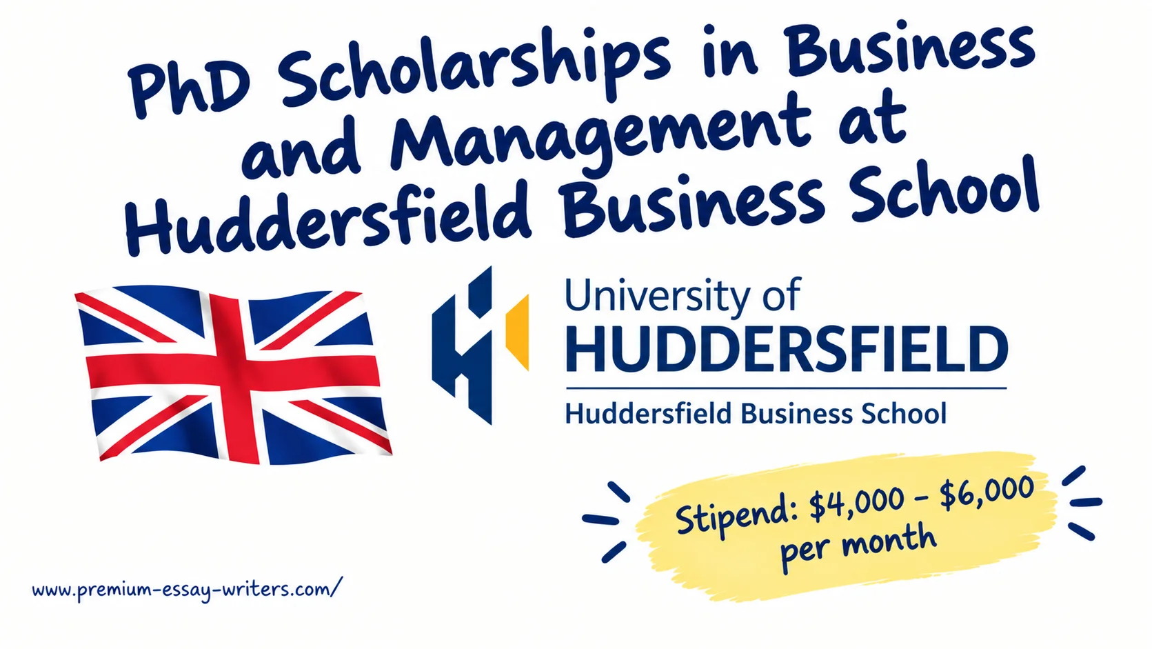 PhD Scholarships in Business and Management at Huddersfield Business School
