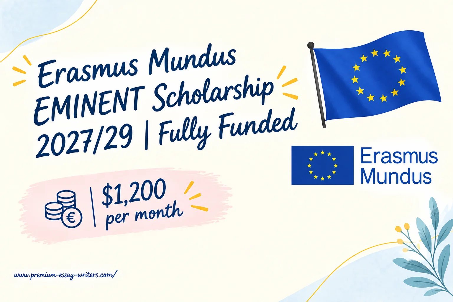 Erasmus Mundus EMINENT Scholarship 2027/29 |Fully Funded