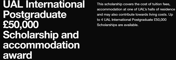 UAL £14,000 Postgraduate Scholarship 2025 – Apply Now