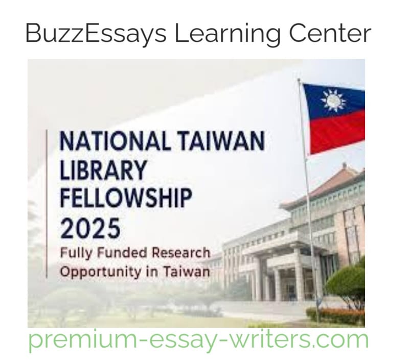 National Taiwan Library Fellowship 2025 – Fully Funded