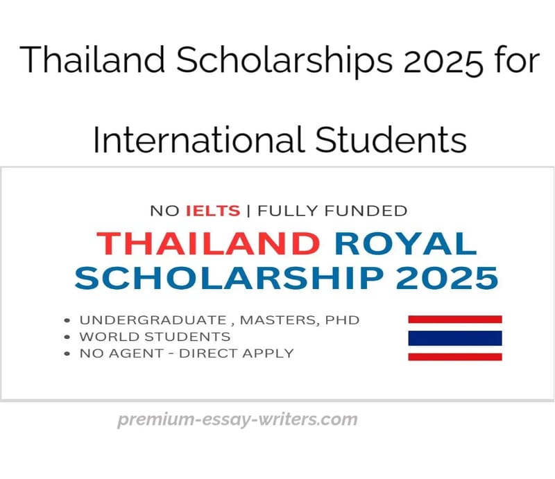 Thailand Scholarships 2025 for International Students