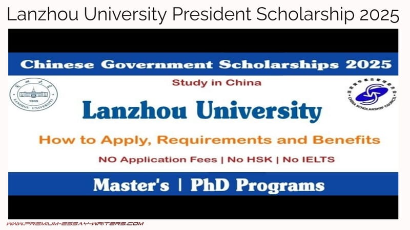 Lanzhou University President Scholarship 2025