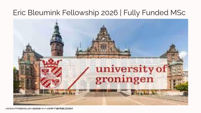 Eric Bleumink Fellowship 2026 | Fully Funded MSc