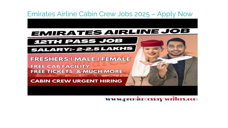 Emirates Airline Cabin Crew Jobs 2025 – Apply Now