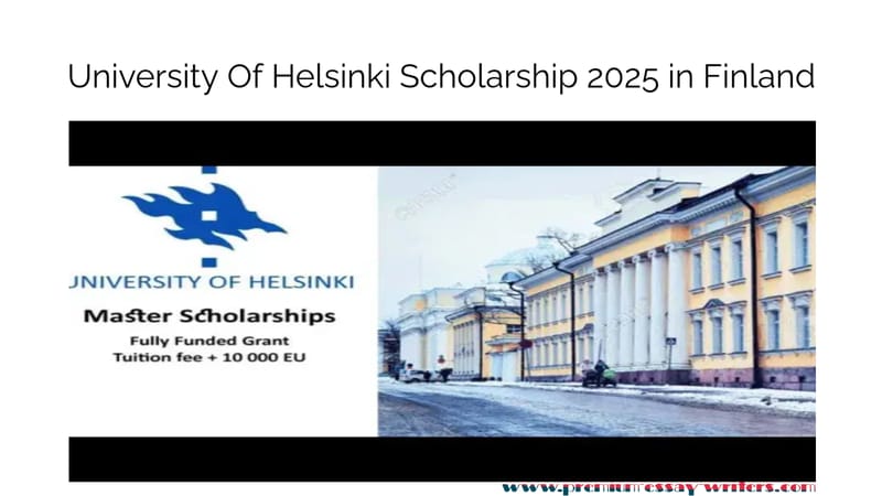 University Of Helsinki Scholarship 2026 in Finland