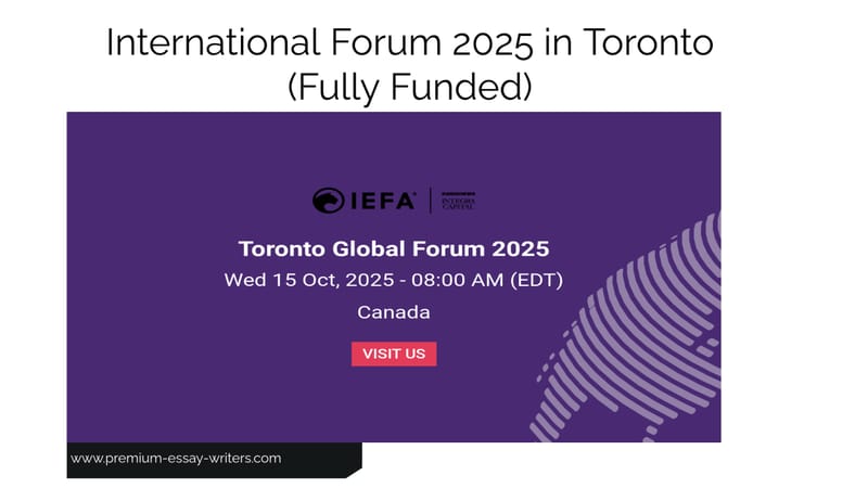 2025 International Forum In Toronto, Canada
