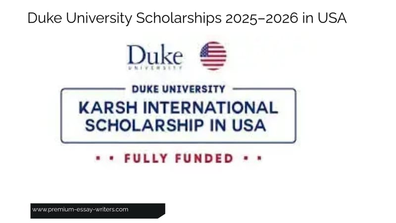Duke University Scholarships 2025–2026 in USA