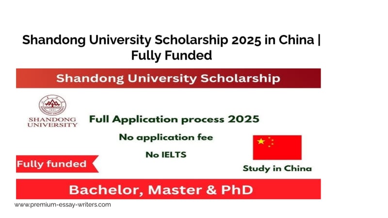 Shandong University Scholarship 2025 in China | Fully Funded