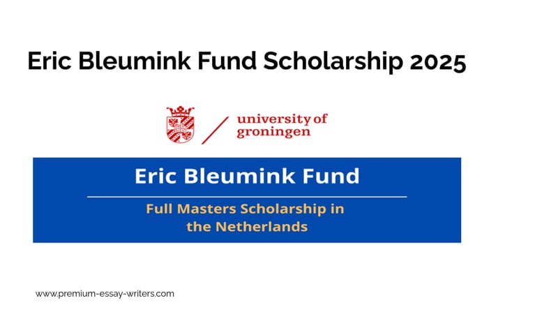 Eric Bleumink Fund Scholarship 2025