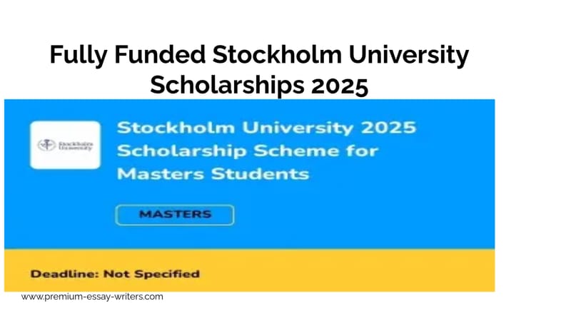 Fully Funded Stockholm University Scholarships 2025