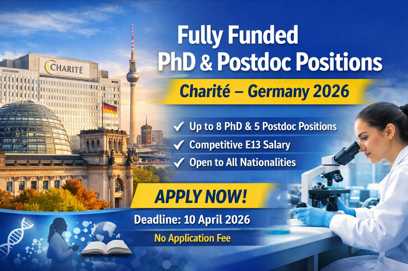 Fully Funded PhD & Postdoc at Charité Germany 2026