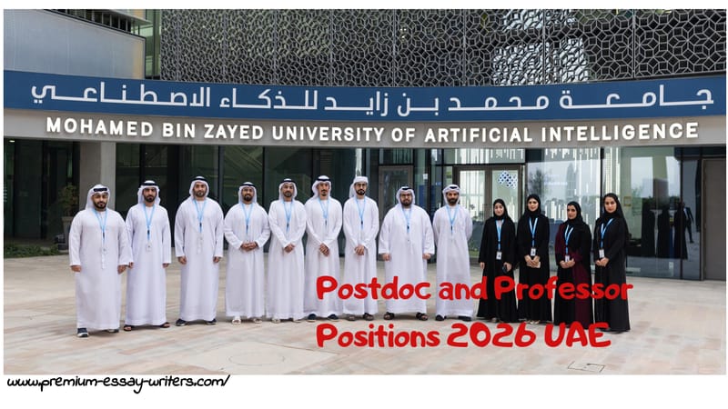 MBZUAI Postdoc and Professor Positions 2026 UAE