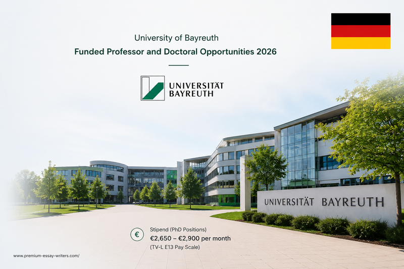 University of Bayreuth Funded Professor & PhD Opportunities 2026