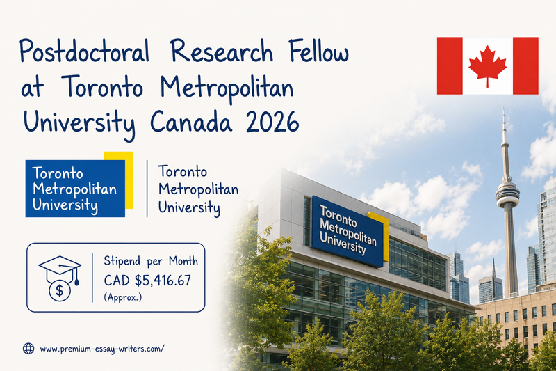 Toronto Metropolitan University Postdoctoral Fellowship 2026 Canada