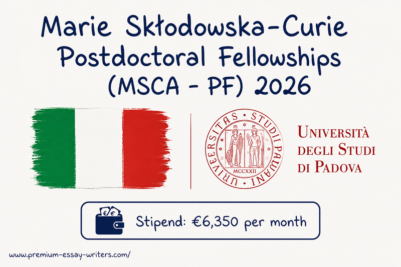 Marie Skłodowska-Curie Postdoctoral Fellowships 2026 (MSCA-PF)