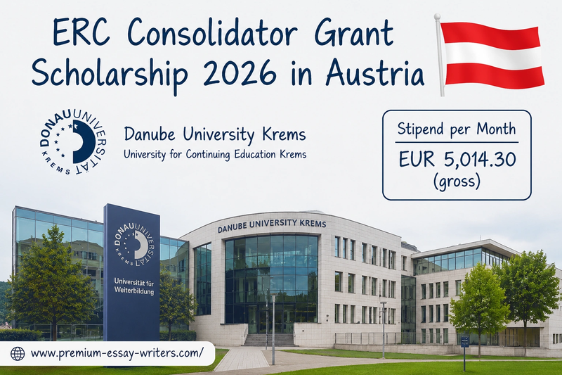 ERC Consolidator Grant Scholarship 2026 in Austria | Fully Funded