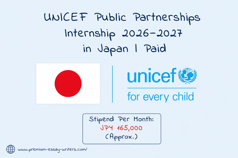 UNICEF Public Partnerships Internship 2026–2027 in Japan | Paid Internship for International Students