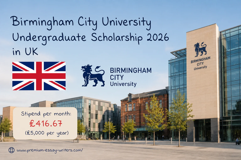 Birmingham City University Undergraduate Scholarship 2026 in UK