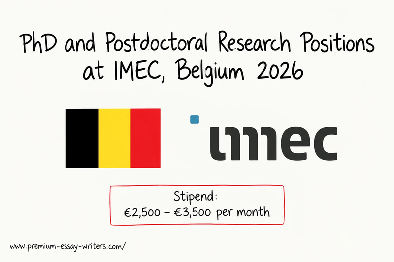 PhD and Postdoctoral Research Positions at IMEC Belgium 2026