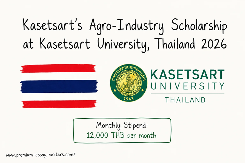 Kasetsart’s Agro-Industry Scholarship 2026 in Thailand | Fully Funded