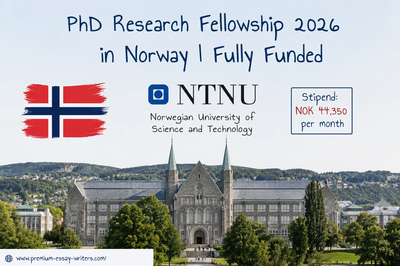 PhD Research Fellowship 2026 in Norway | Fully Funded NTNU