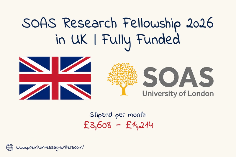 SOAS Research Fellowship 2026 in UK | Fully Funded Postdoctoral Position